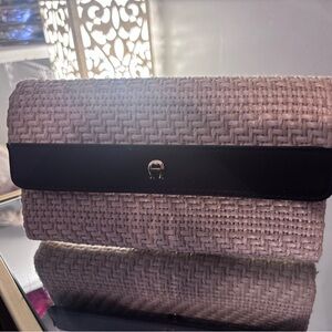 Etienne Aigner Black and Brown Clutch